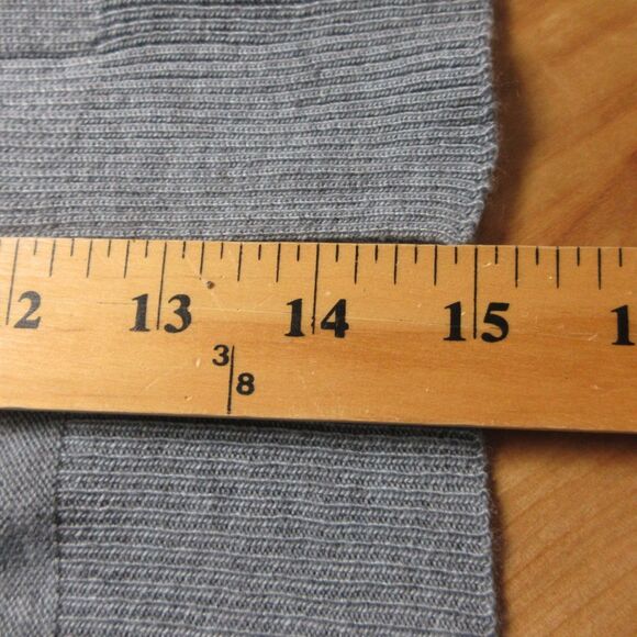 MATTY M Duster Open Front Knit Cardigan Sweater Size XL Heather Denim Blue NWT - Picture 8 of 9